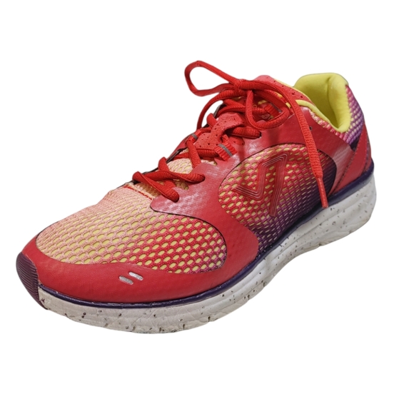 Vionic Red Yellow 335 Elation 1 Mesh Athletic Orthodic Trainers Womens Size 8.5 - Picture 3 of 11